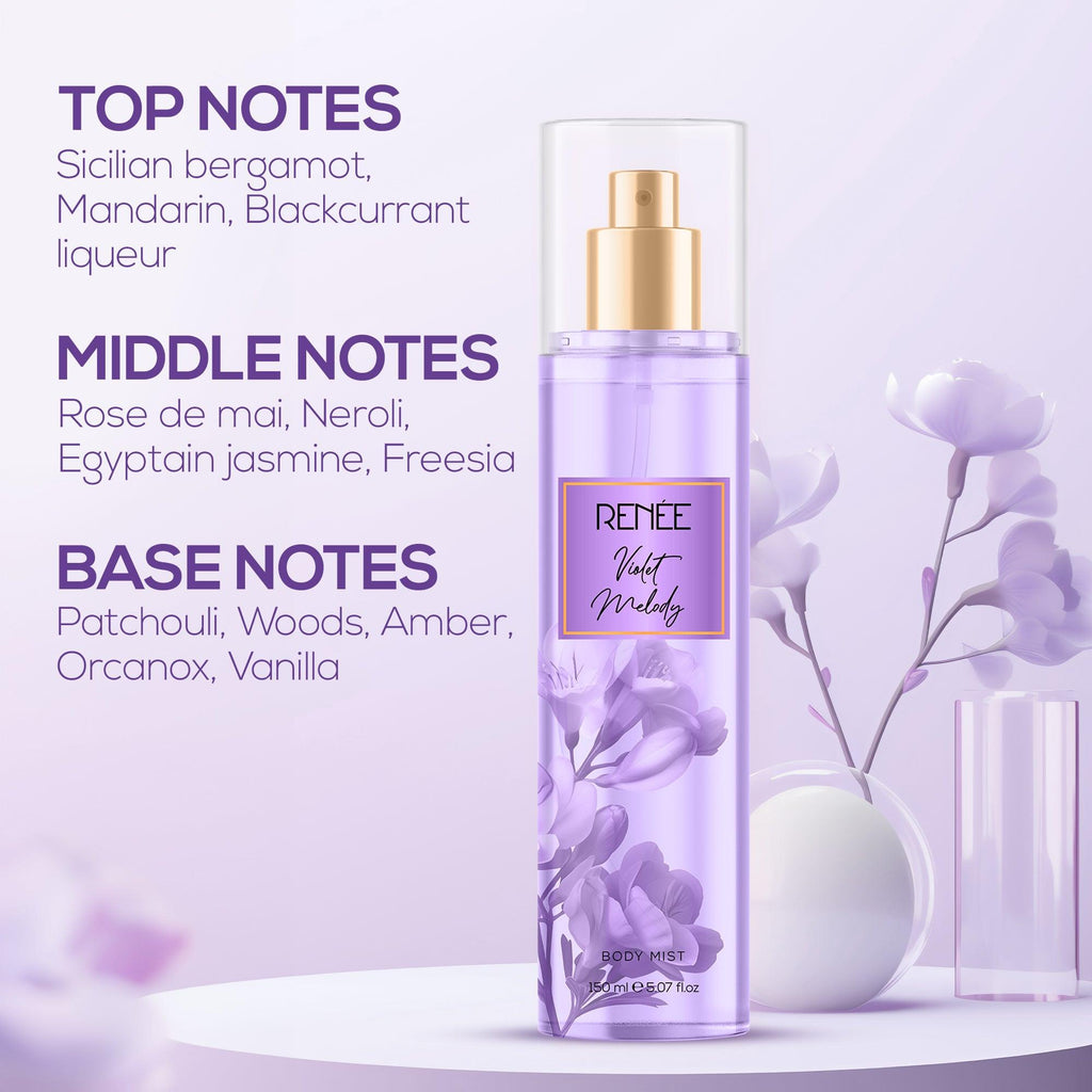 RENEE Violet Melody Body Mist, 150 ml