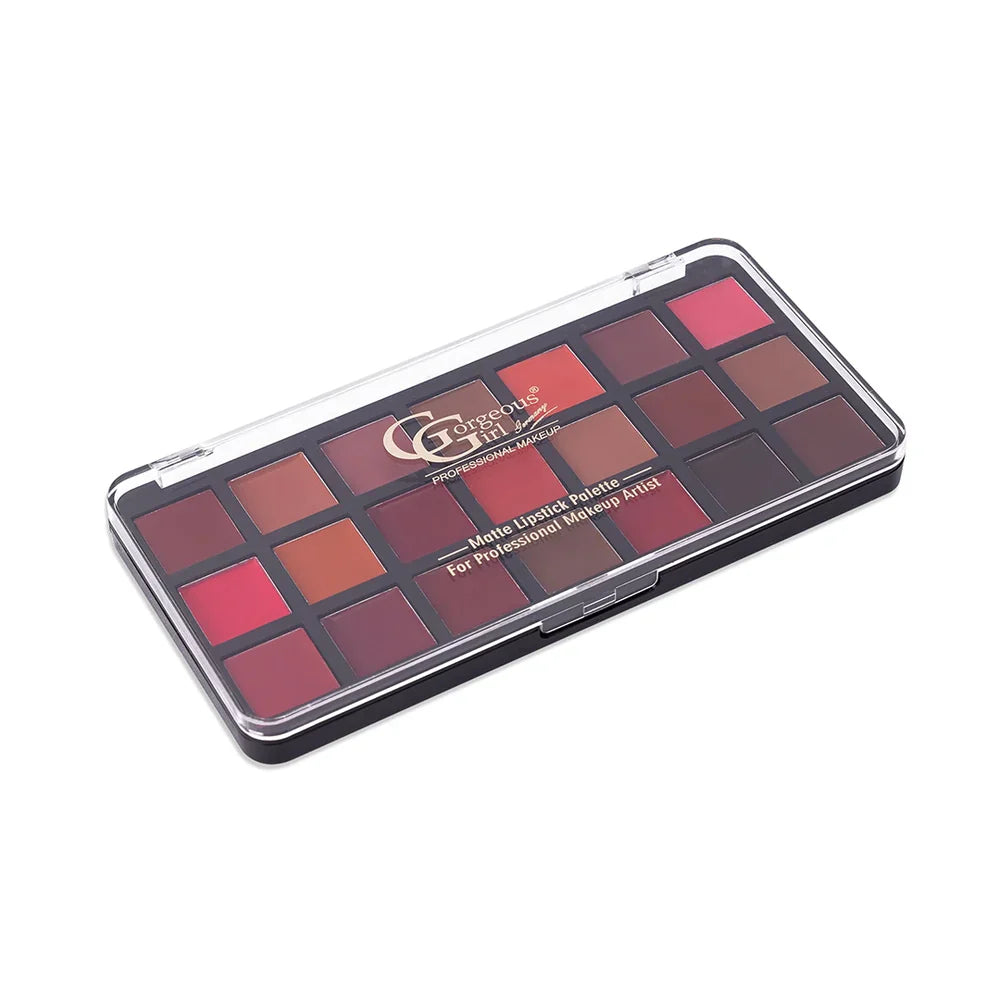 Gorgeous Girl 21 Colors Matte Lipstick Palette Lipstick, 63g