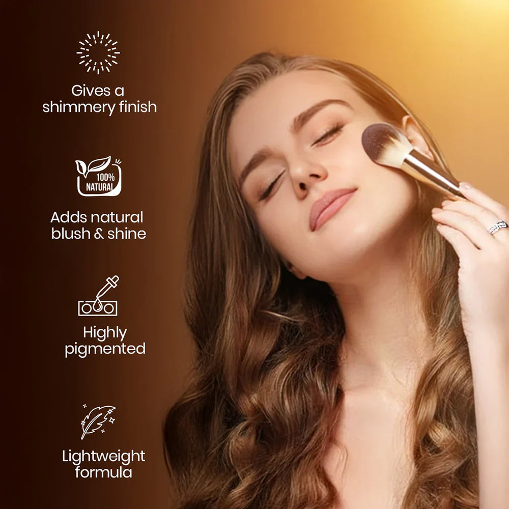 Gorgeous Girl 6 Color HD Glow Highlighter, Highly Pigmented & Blendable For Luminous Finish, 30g