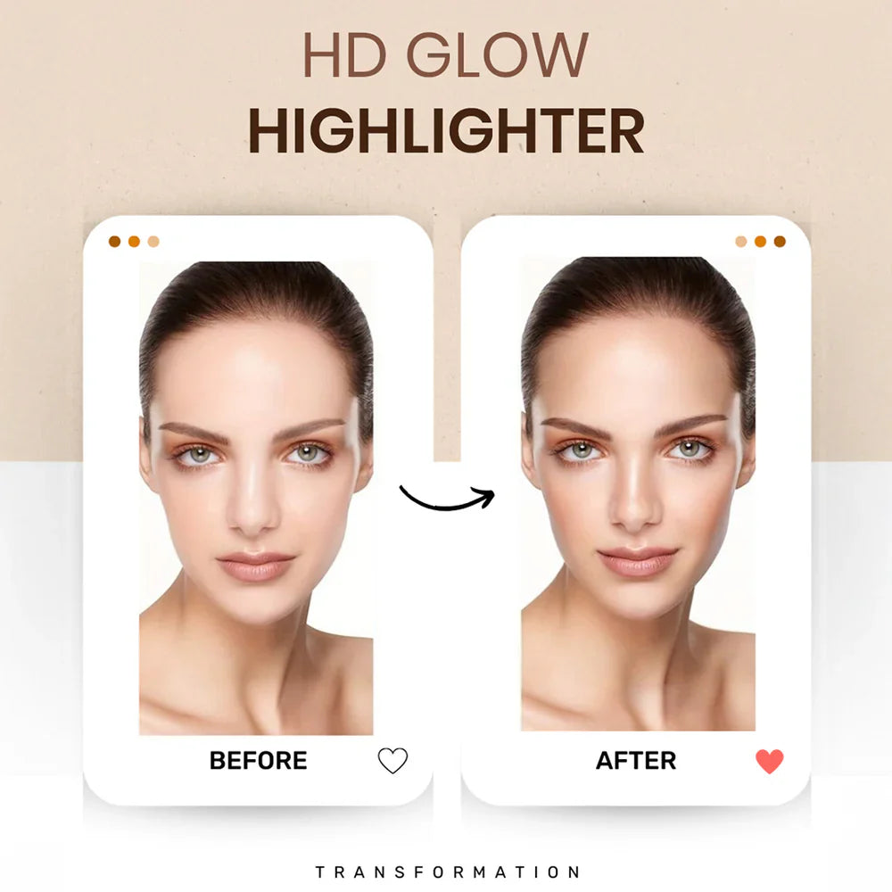 Gorgeous Girl 6 Color HD Glow Highlighter, Highly Pigmented & Blendable For Luminous Finish, 30g