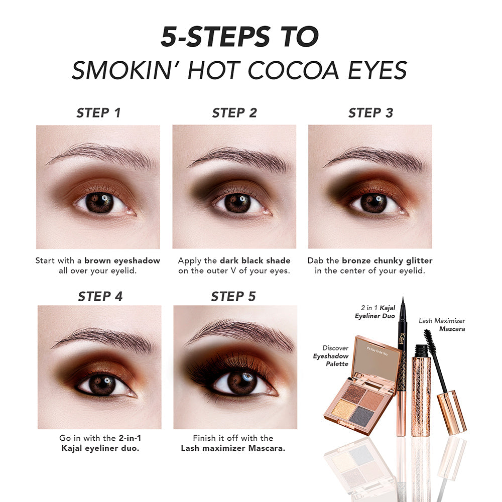 Kay Beauty Intense Black 24H Kajal Eyeliner Duo