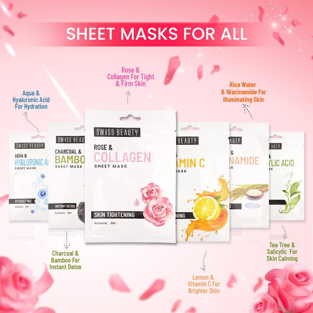 Swiss Beauty Rose & Collagen Sheet Mask