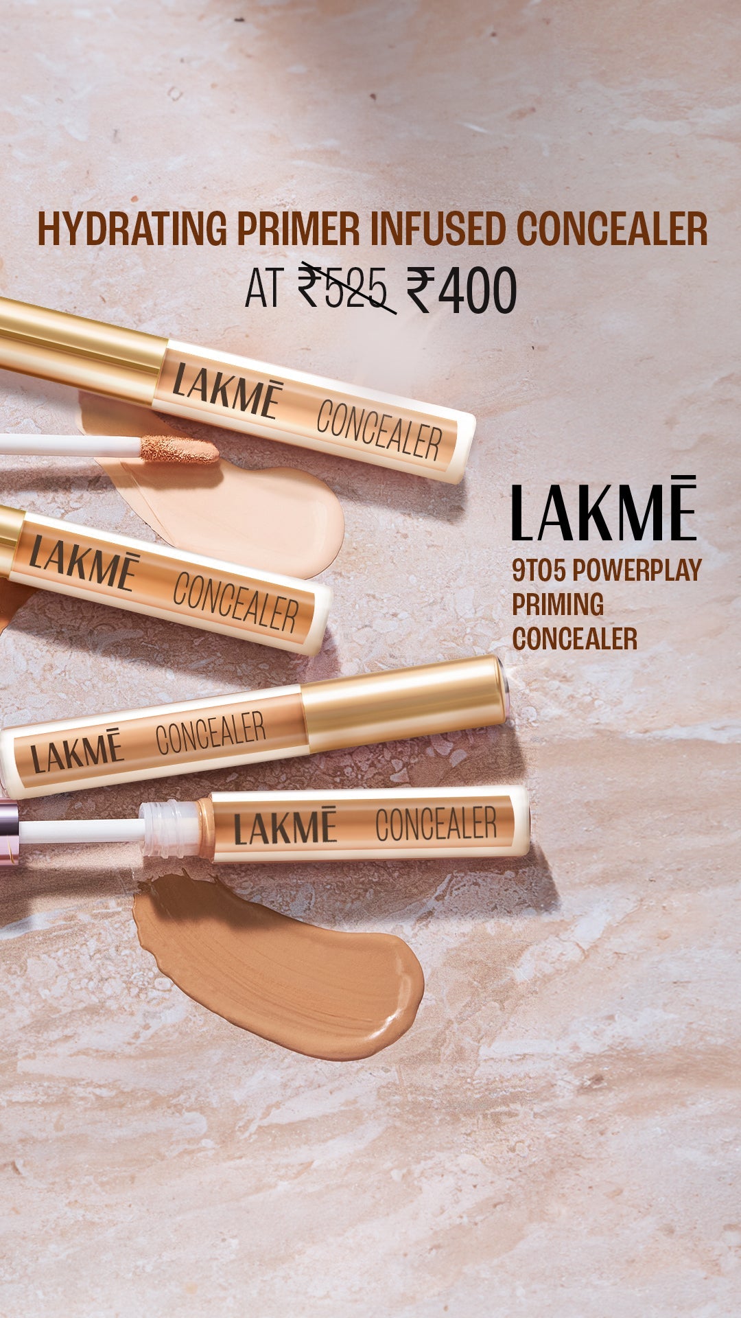 Lakmē 9to5 Powerplay Priming Concealer Built in Primer
