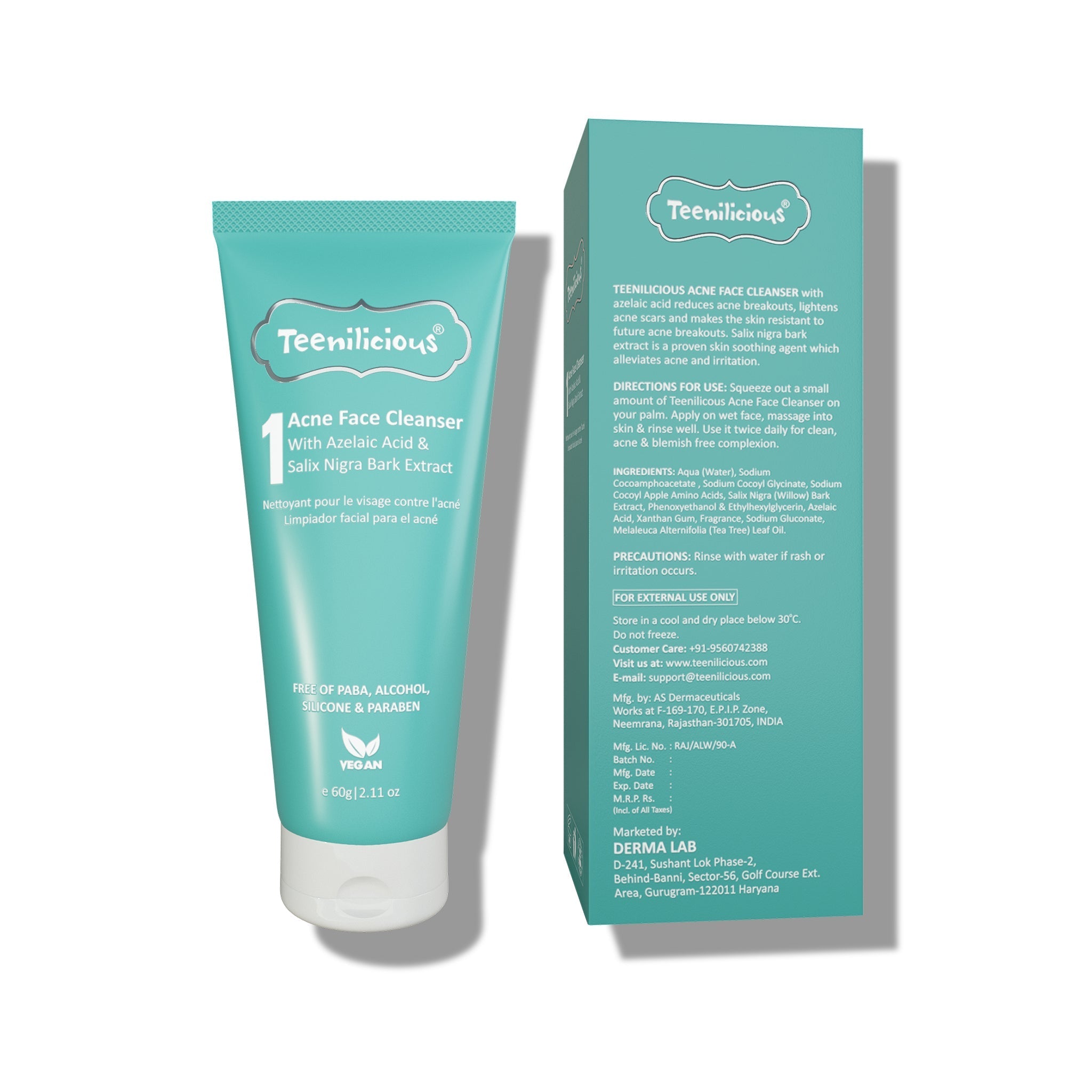 Fixderma Teenilicious Azelaic Acid Acne Care Kit 190g - Acne Treatment For Dry & Sensitive Skin