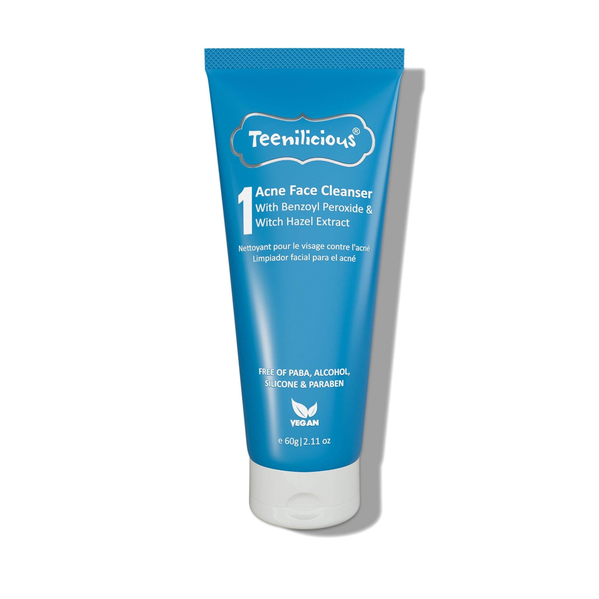 Fixderma Teenilicious Acne Face Cleanser With Benzoyl Peroxide - For Inflamed Acne