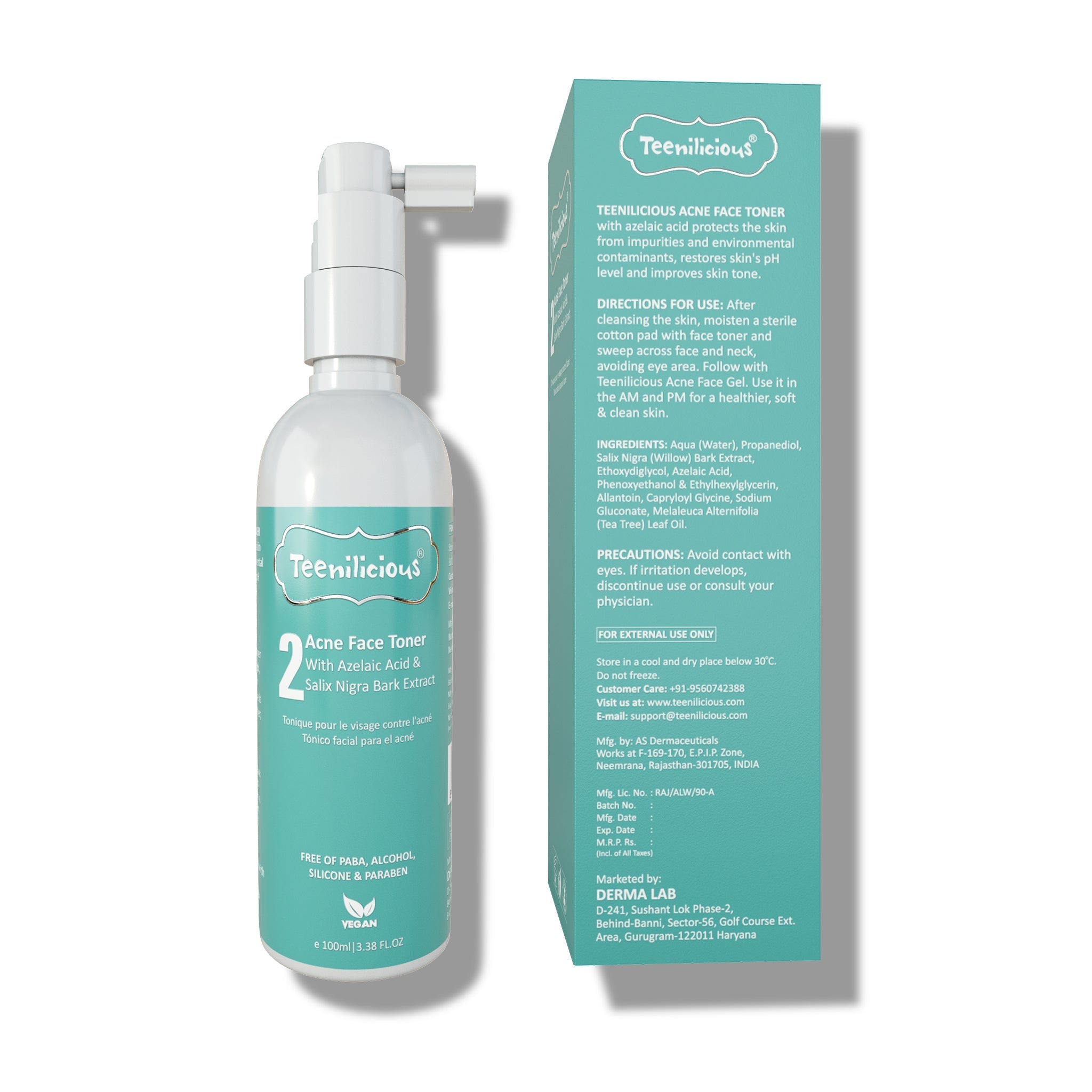 Fixderma Teenilicious Azelaic Acid Acne Care Kit 190g - Acne Treatment For Dry & Sensitive Skin