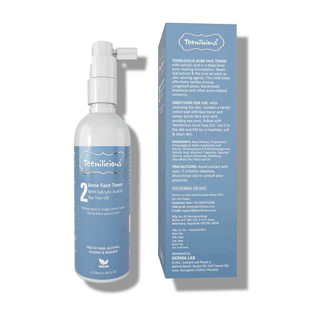 Fixderma Teenilicious Acne Face Toner With Salicylic Acid - For Blackhead & Whitehead