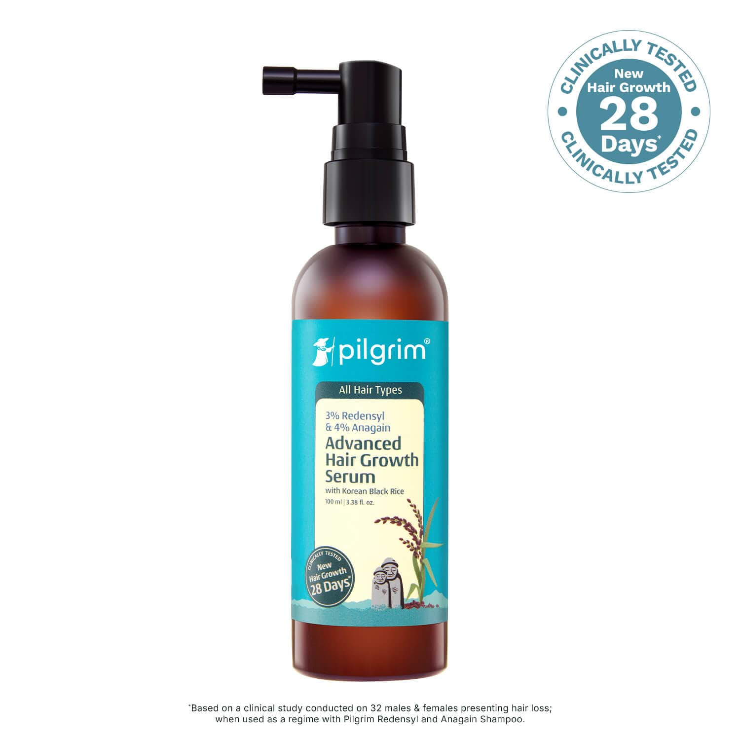 Pilgrim 3% Redensyl 4% Anagain Advanced Hair Growth Serum