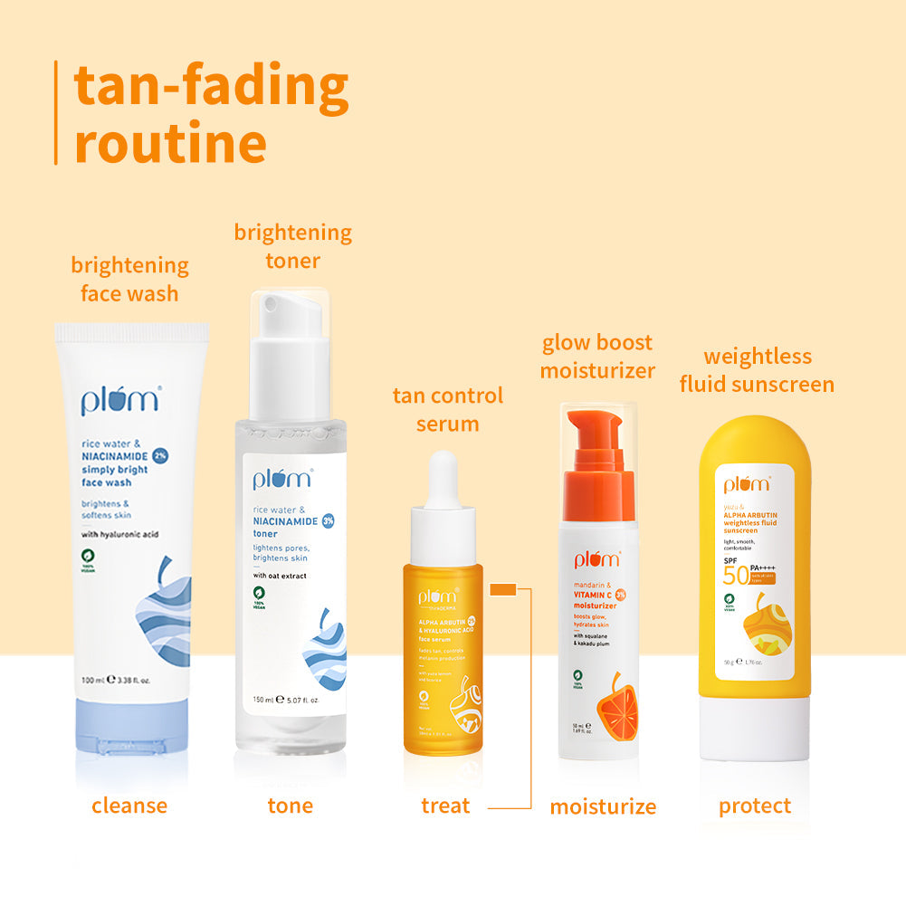 Plum 2% Alpha Arbutin & Hyaluronic Acid Tan Fading Face Serum