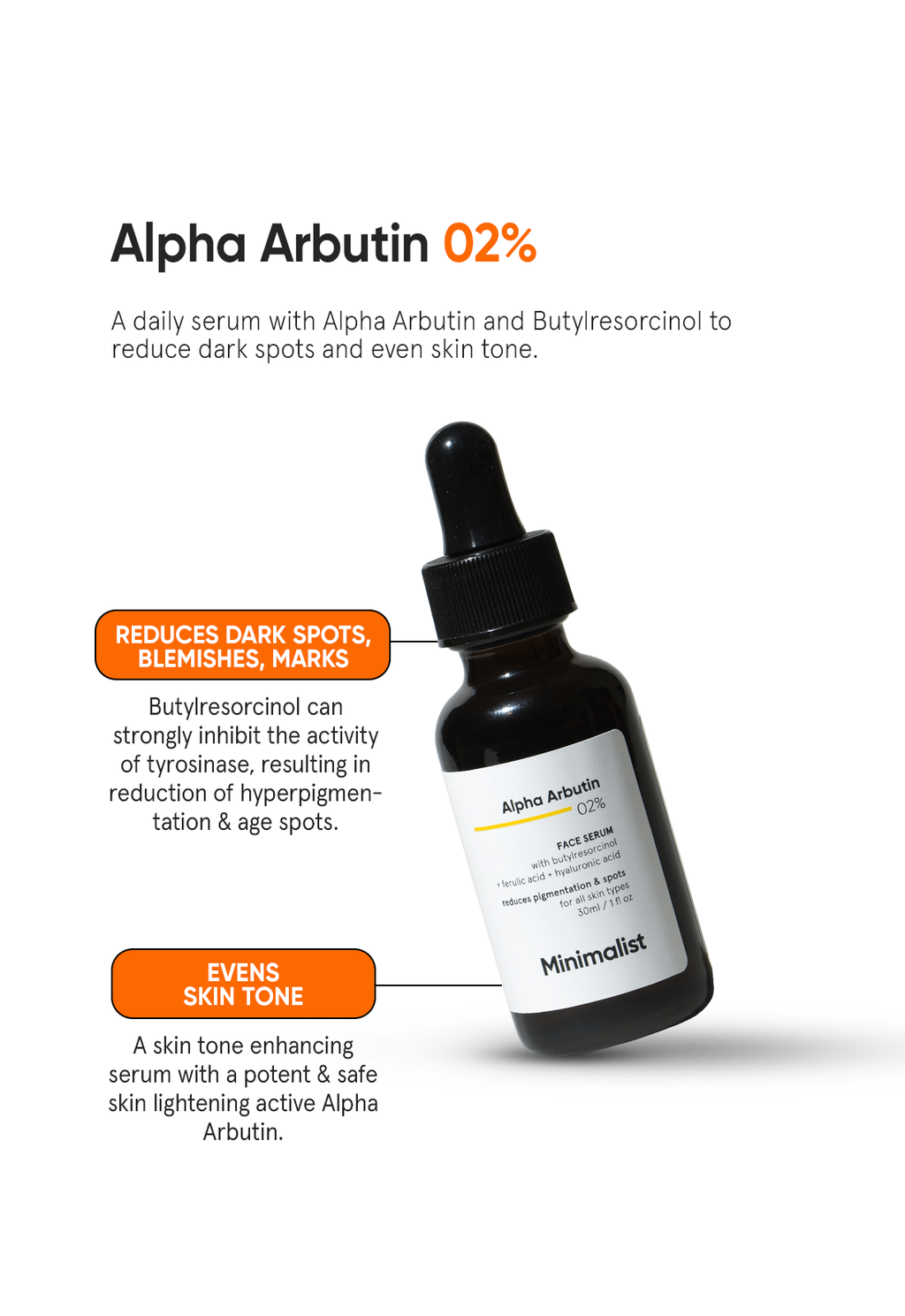 Minimalist Alpha Arbutin 2% Face Serum