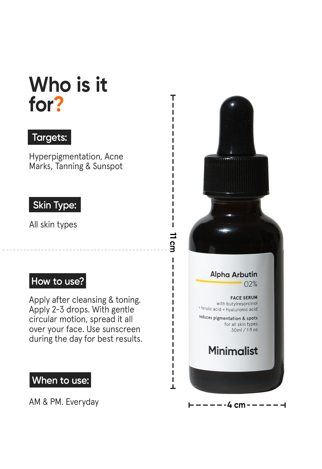 Minimalist Alpha Arbutin 2% Face Serum