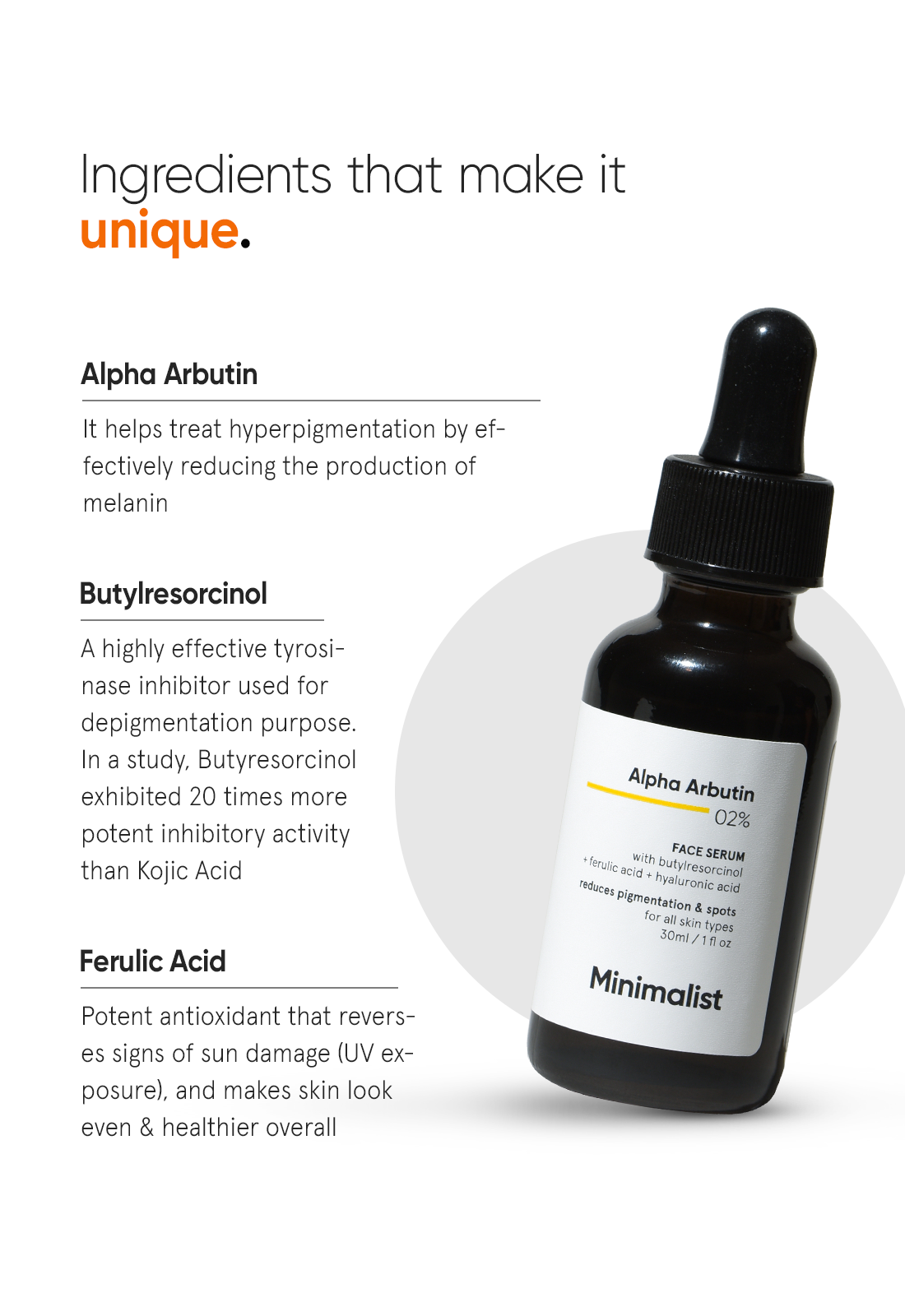 Minimalist Alpha Arbutin 2% Face Serum