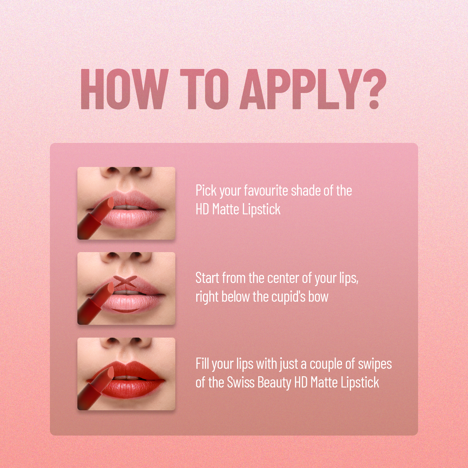 Swiss Beauty HD Matte Lipstick