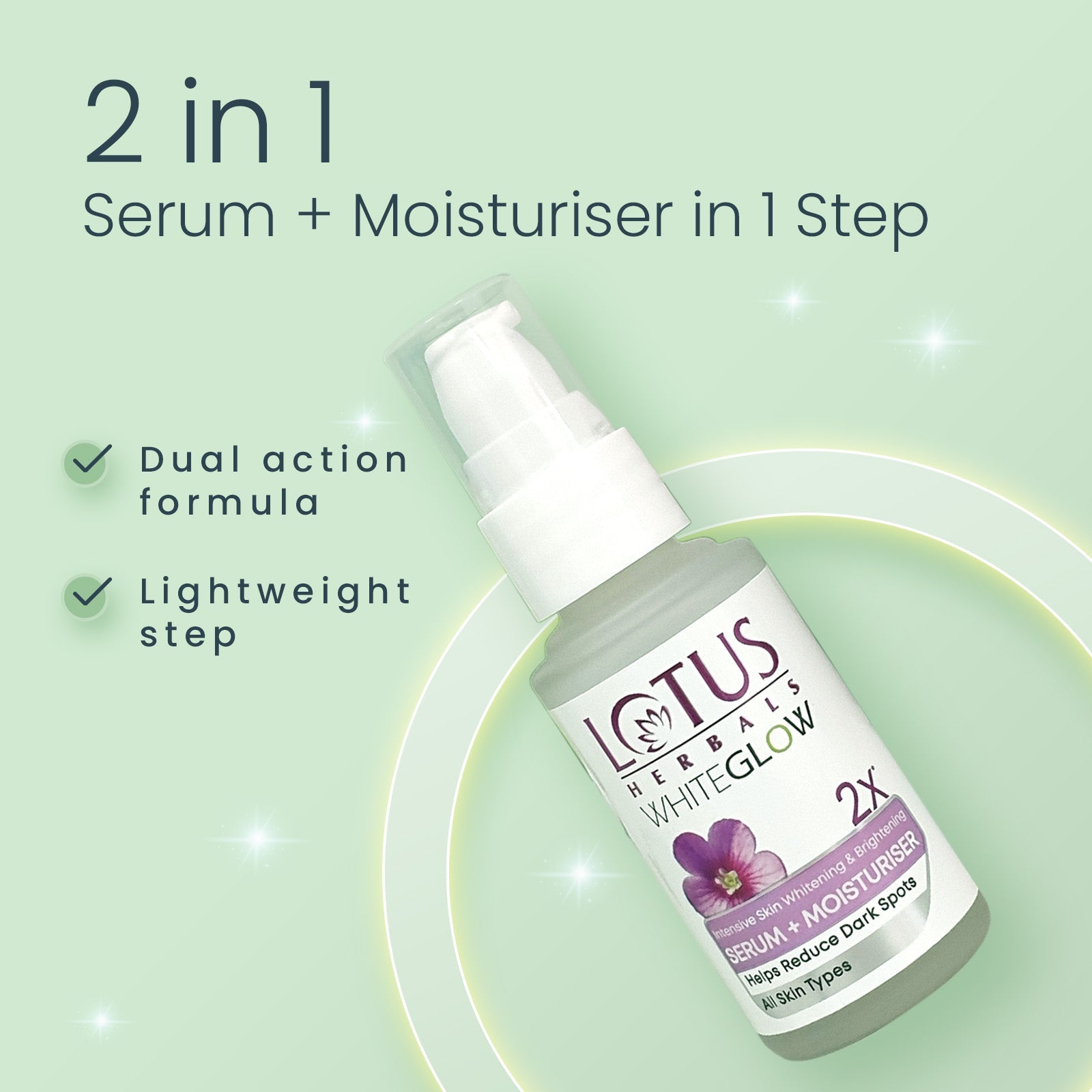 Lotus WhiteGlow Skin Brightening Serum+ Moisturiser