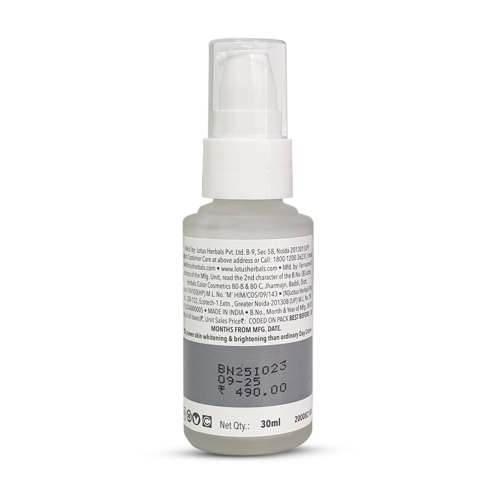 Lotus WhiteGlow Skin Brightening Serum+ Moisturiser