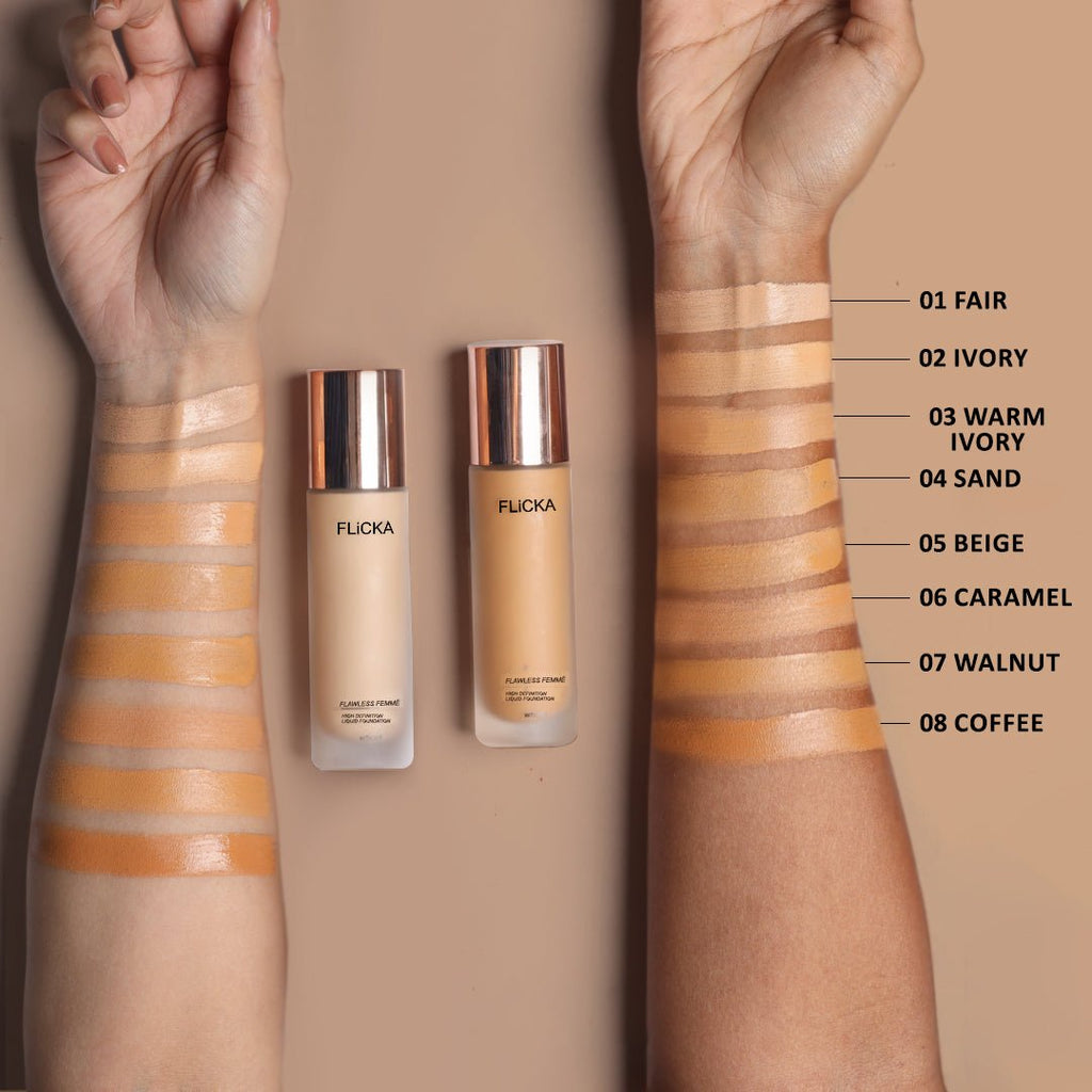 Flicka Flawless Femme HD Liquid Foundation