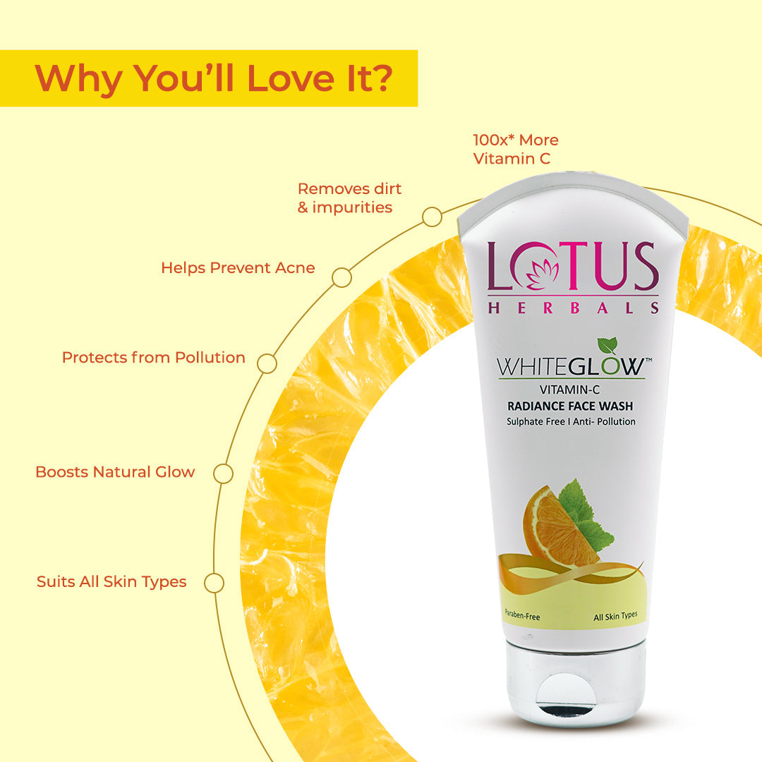 Lotus WhiteGlow Vitamin-C FaceWash & Gold Serum Combo