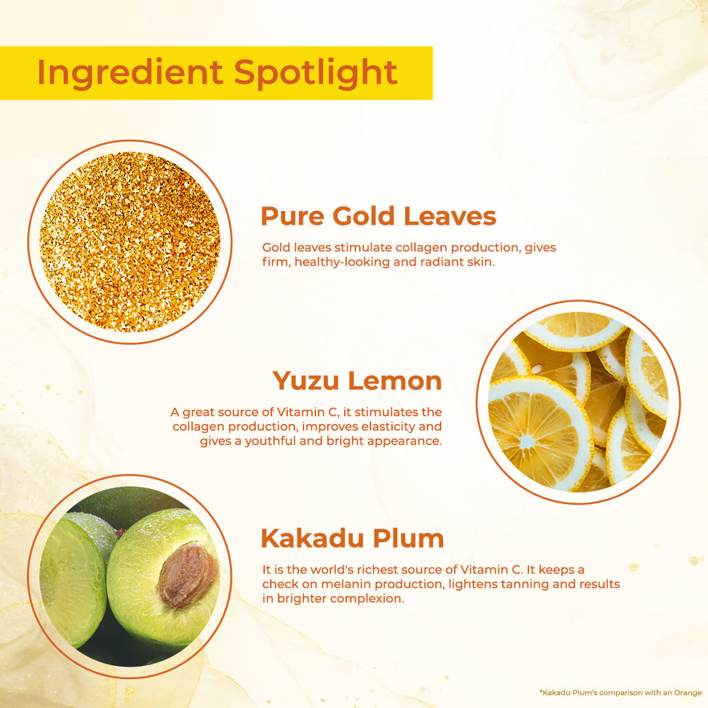 Lotus WhiteGlow VITAMIN-C + Gold RADIANCE SERUM