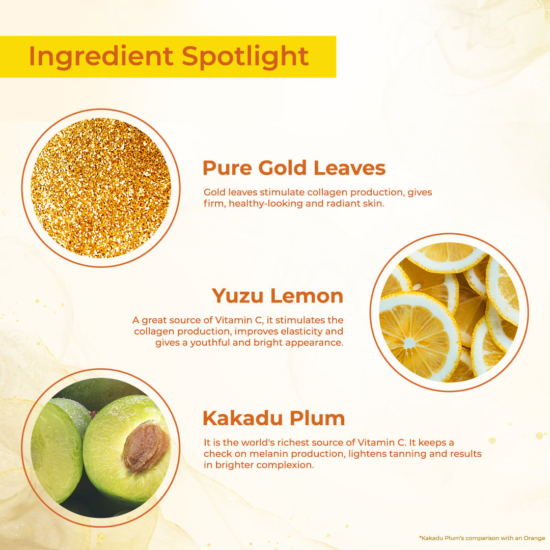 Lotus WhiteGlow VITAMIN-C + Gold RADIANCE SERUM
