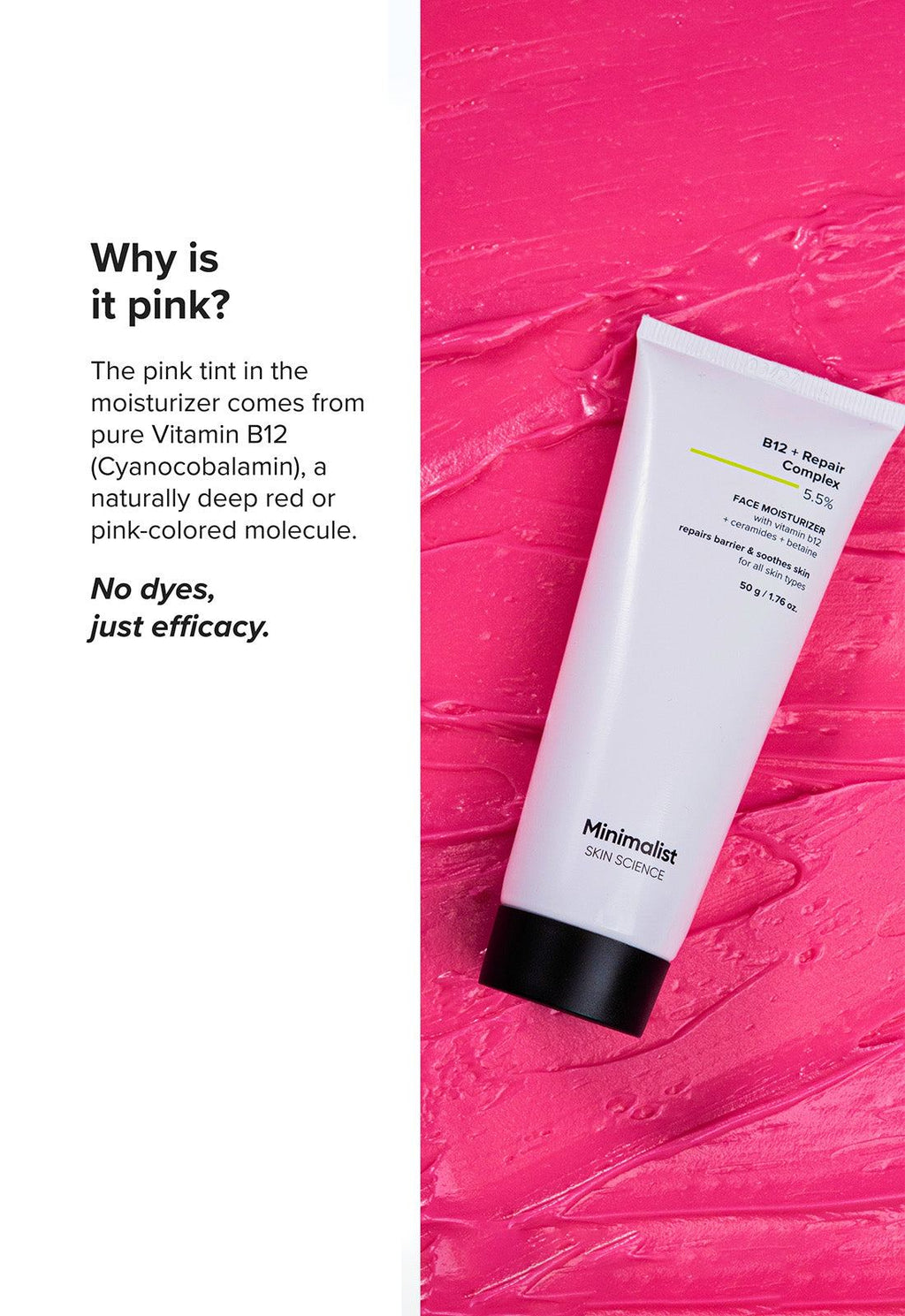 Minimalist B12 + Repair Complex 5.5% Face Moisturizer