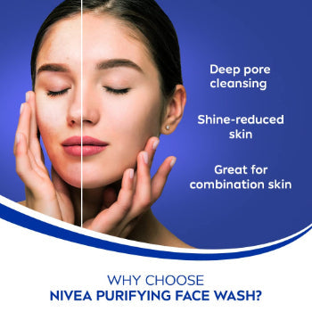NIVEA Women Purifying Face Wash, for Oily Skin, 150 ml
