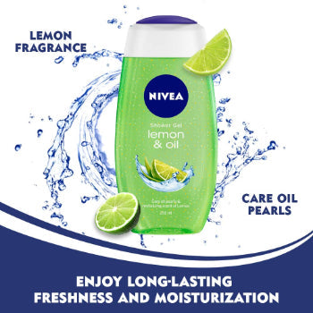 NIVEA Bath Care Lemon And Oil Shower Gel, 250ml