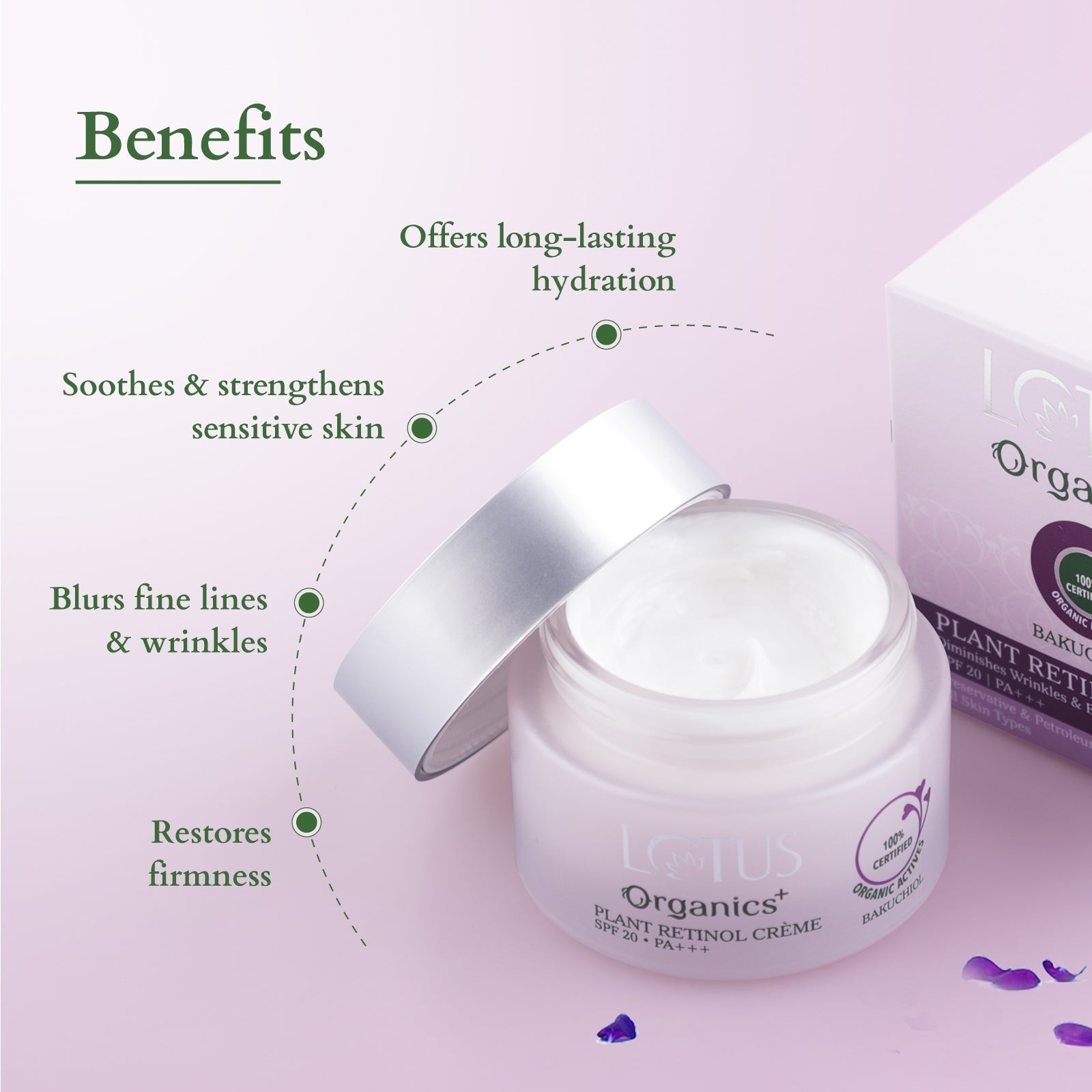 Lotus Bakuchiol Plant Retinol Crème