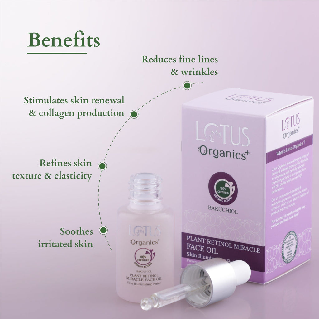 Lotus Bakuchiol Plant Retinol Miracle Face Oil