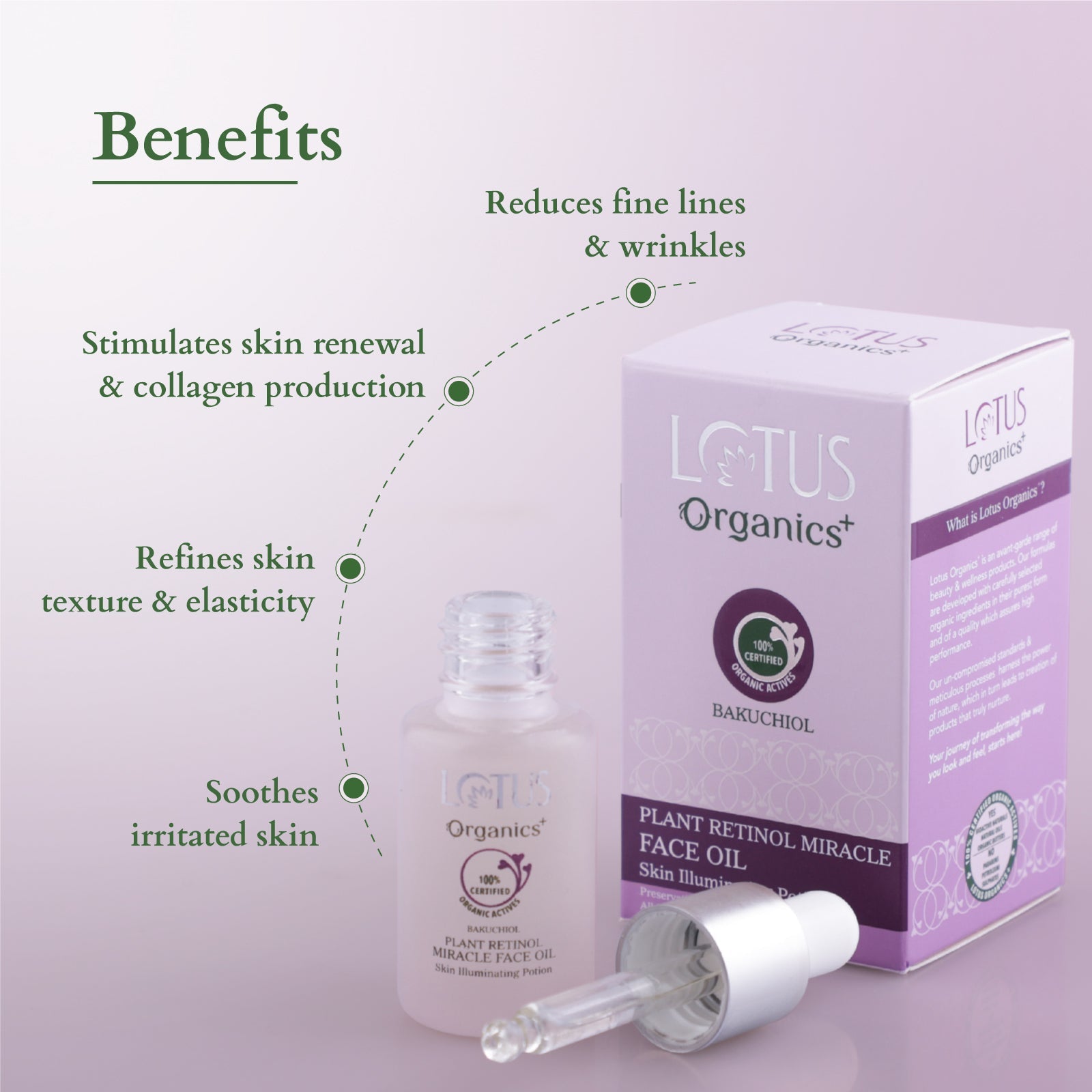 Lotus Bakuchiol Plant Retinol Miracle Face Oil