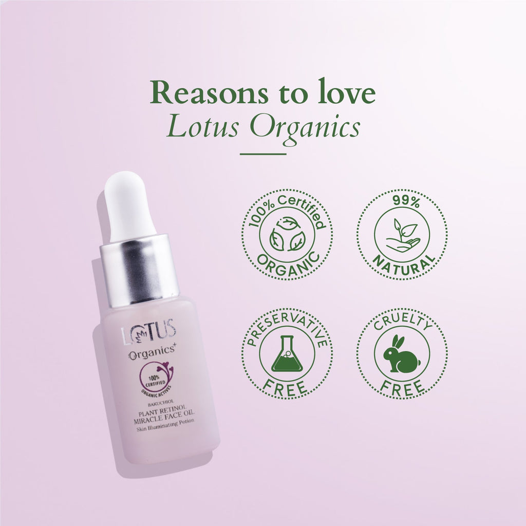 Lotus Bakuchiol Plant Retinol Miracle Face Oil