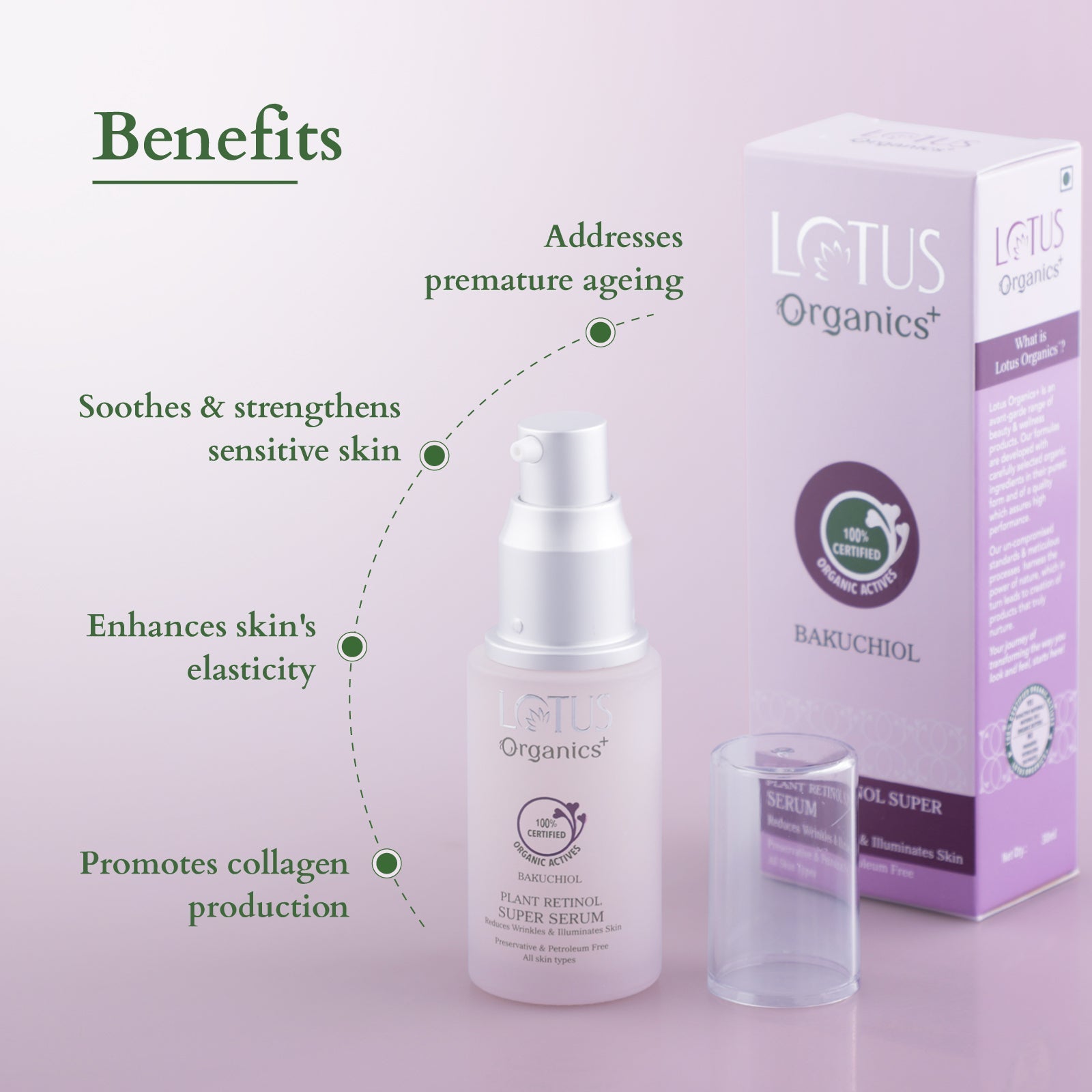 Lotus Bakuchiol Plant Retinol Super Serum