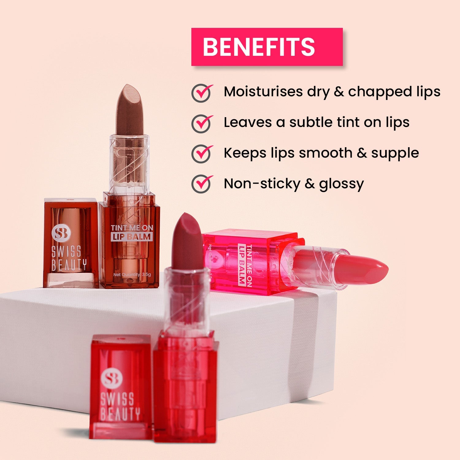 Swiss Beauty Tint Me On Lip Balm