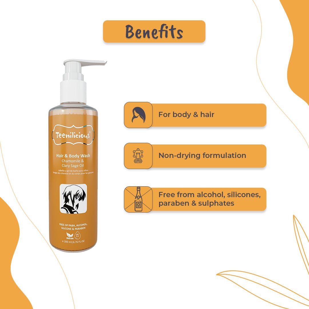 Fixderma Teenilicious Hair & Body Wash For Men & Women With Chamomile & Clary Sage Oil