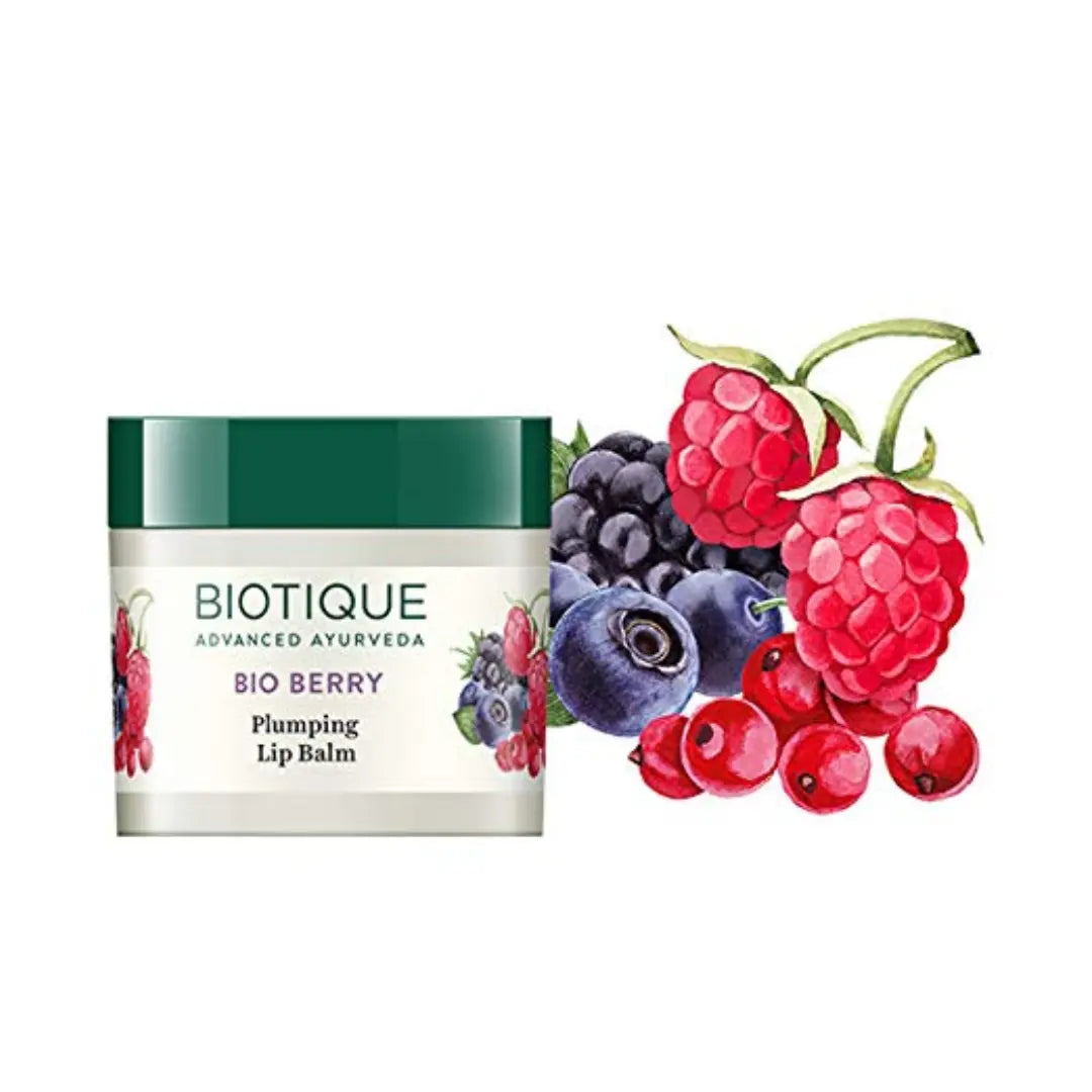 Biotique Berry Plumping Lip Balm Smoothes & Swells Lips (12g)