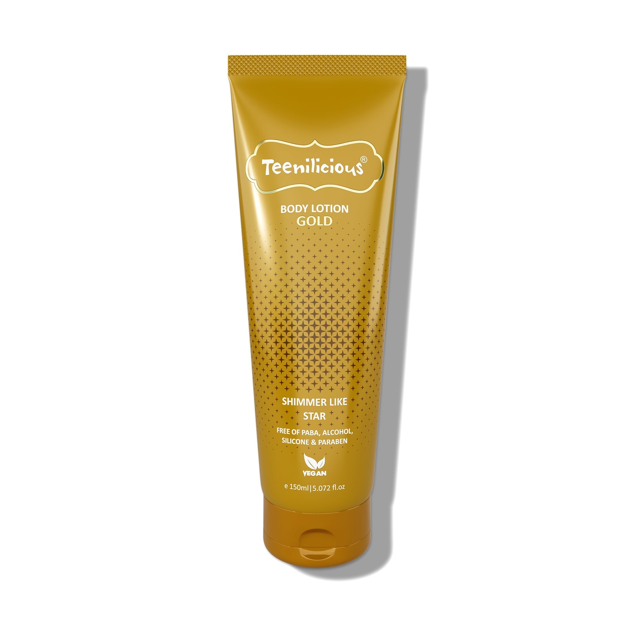 Fixderma Teenilicious Body Lotion Gold Sparkle - Skin Shine Lotion To Add Natural Shimmer