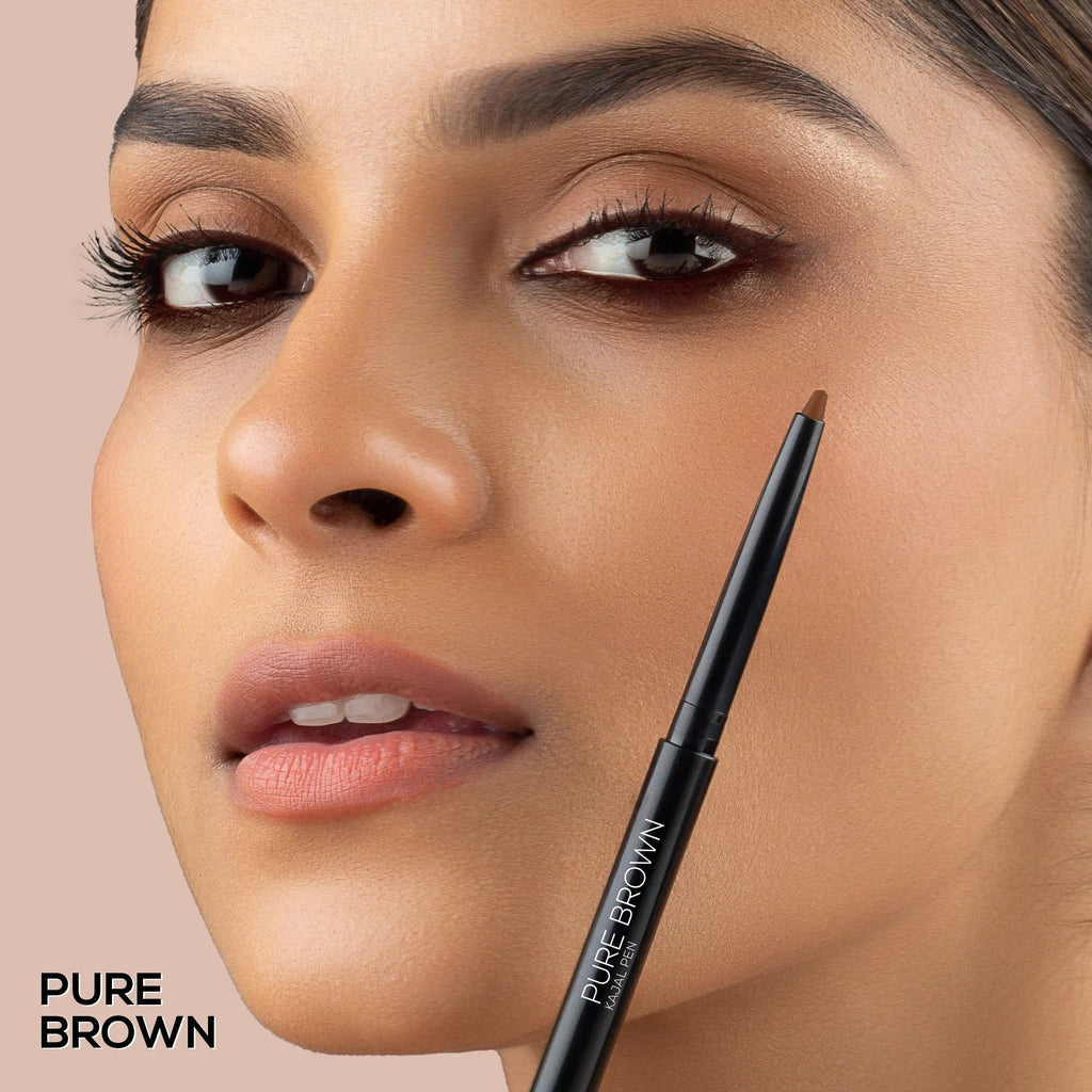 RENEE Pure Brown Kajal Pen with Sharpener, 0.35 g