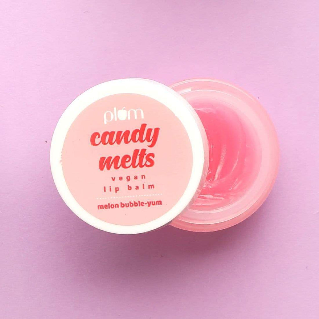 Plum Candy Melts Vegan Lip Balm | Melon Bubble-Yum
