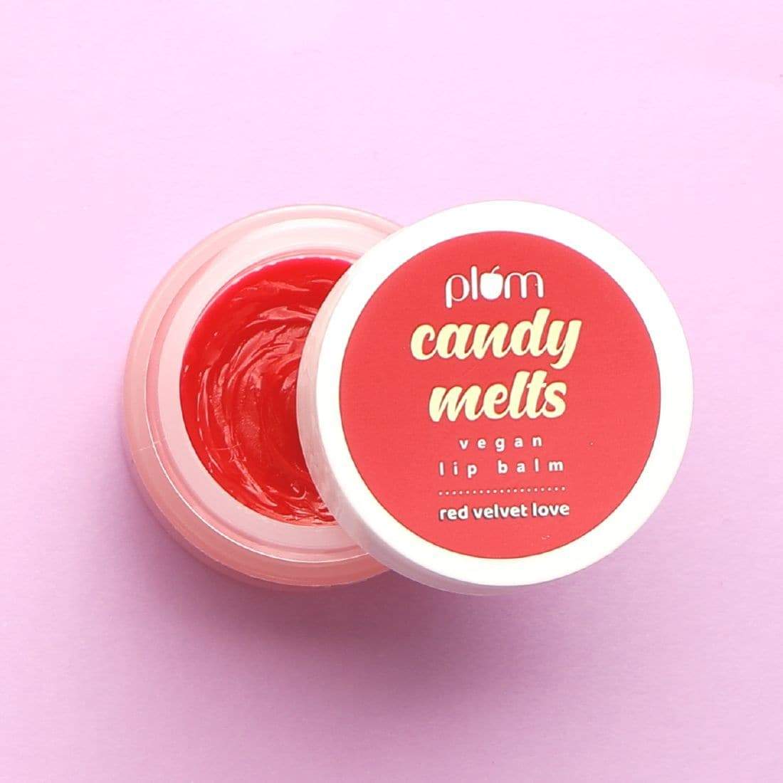 Plum Candy Melts Vegan Lip Balm | Red Velvet Love