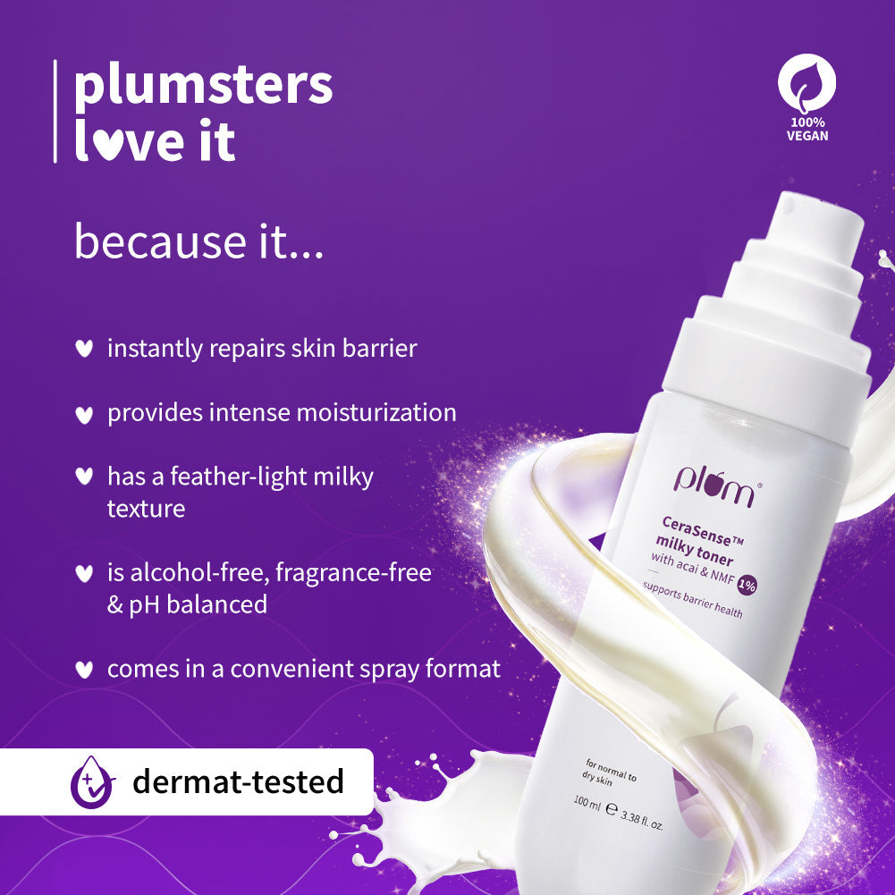 Plum CeraSense™ Milky Toner with Ceramides & Peptides