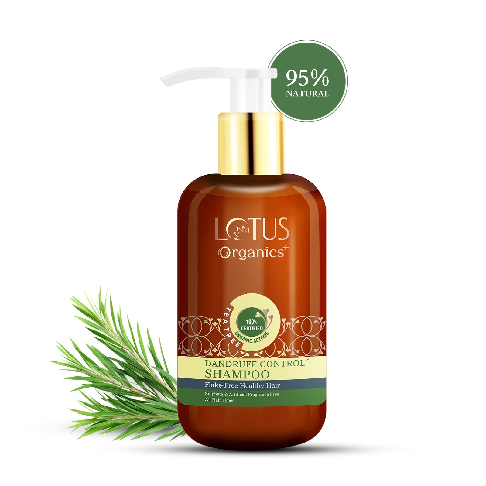 Lotus Organics+ Chemical-Free Anti-Dandruff Shampoo