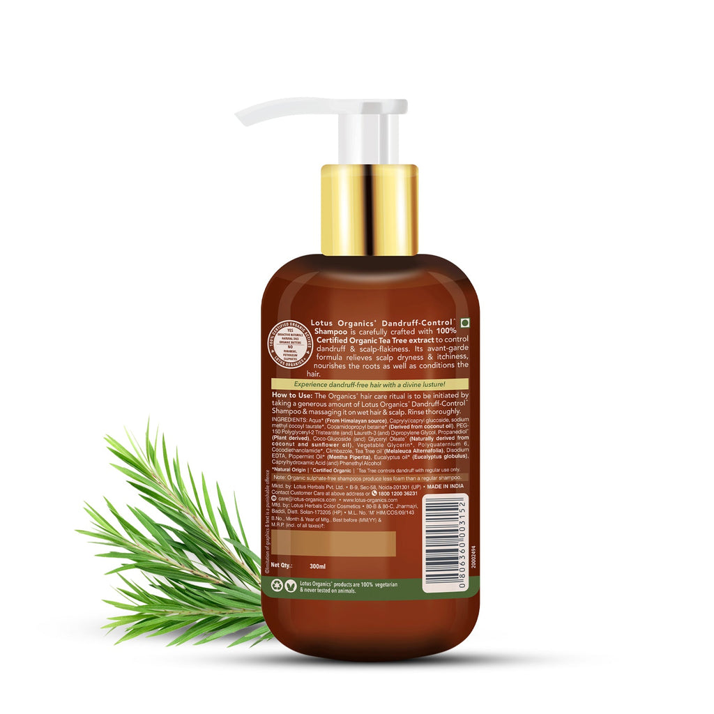 Lotus Organics+ Chemical-Free Anti-Dandruff Shampoo