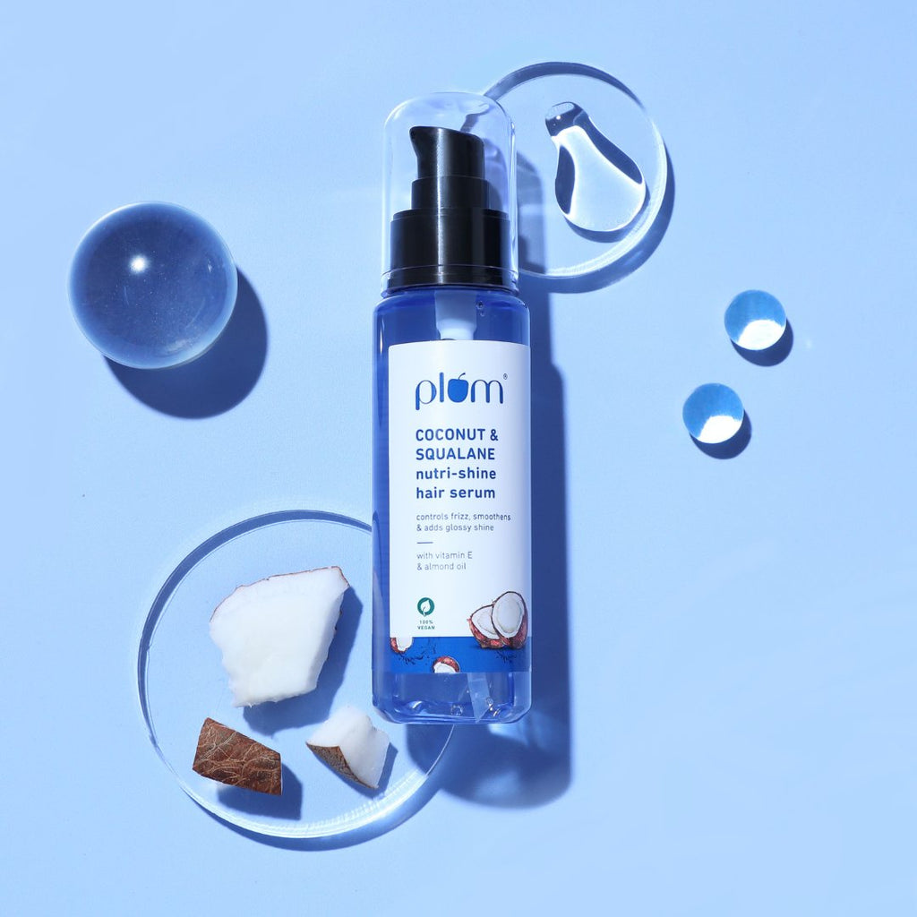 Plum Coconut & Squalane Hair Serum for Soft, Shiny Hair