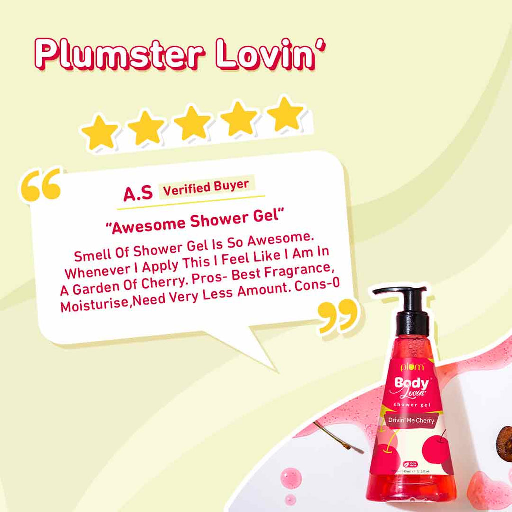 Plum Drivin' Me Cherry Shower Gel by Plum BodyLovin'