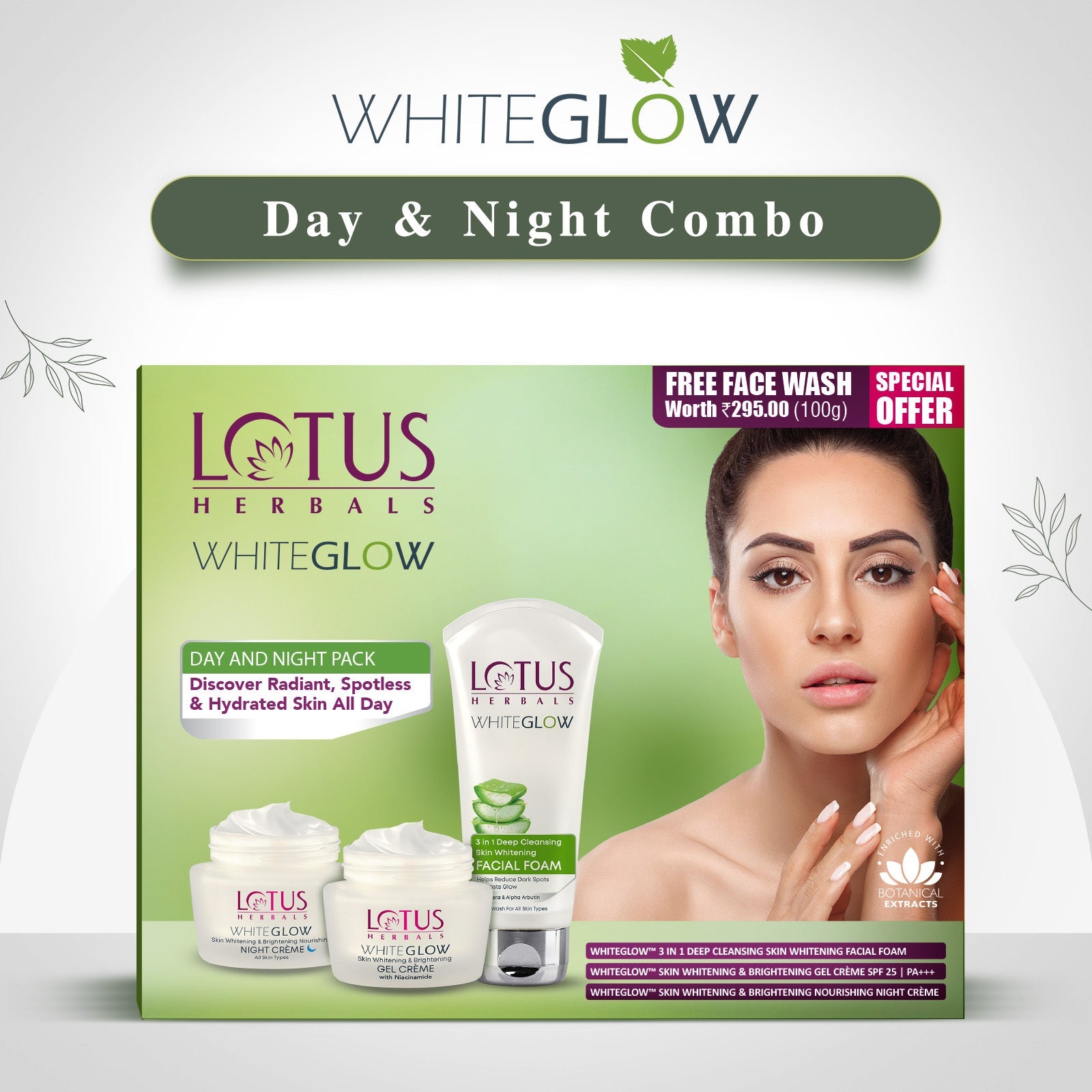 Lotus WhiteGlow Day and Night Pack