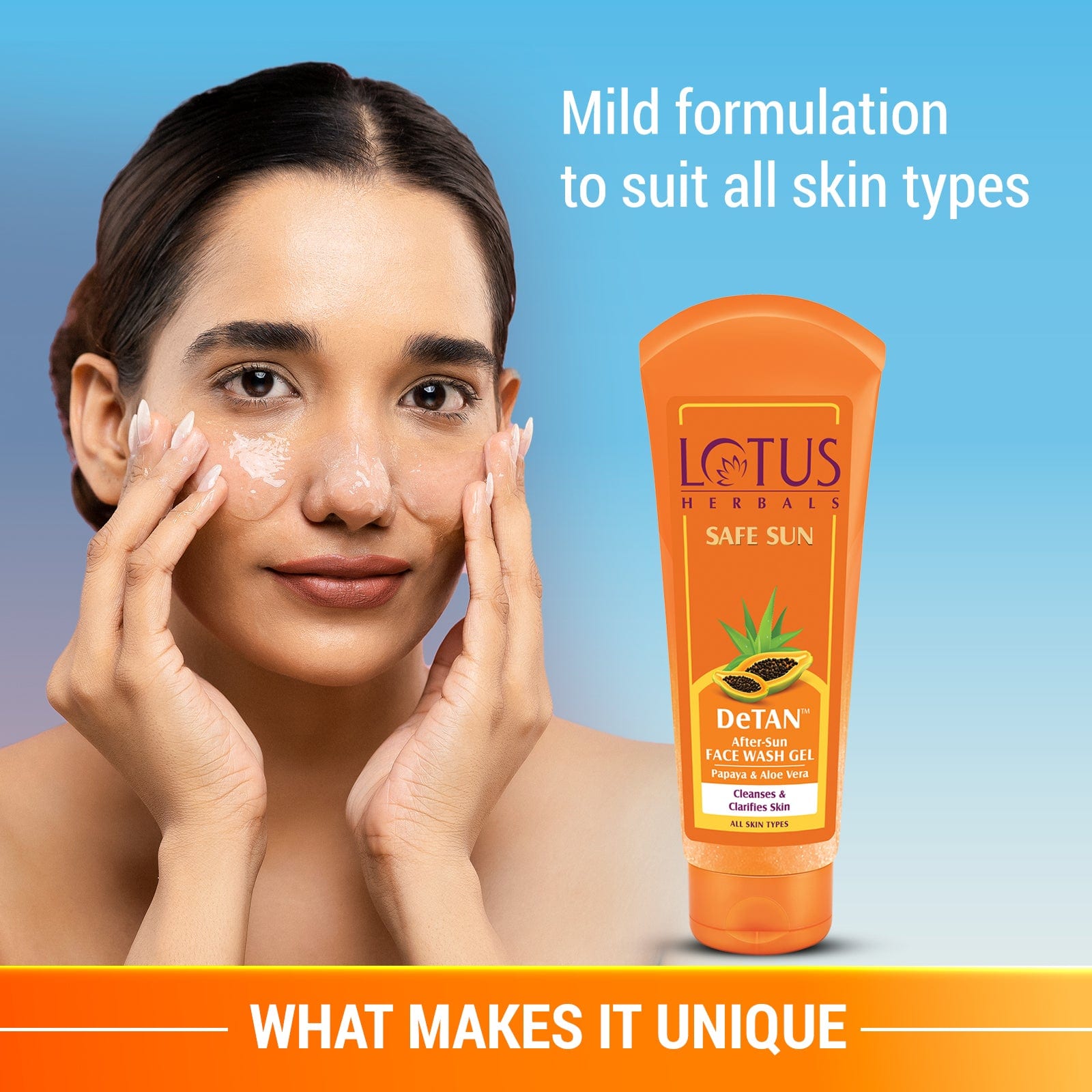 Lotus Safe Sun Suncare Trio for Oily Skin