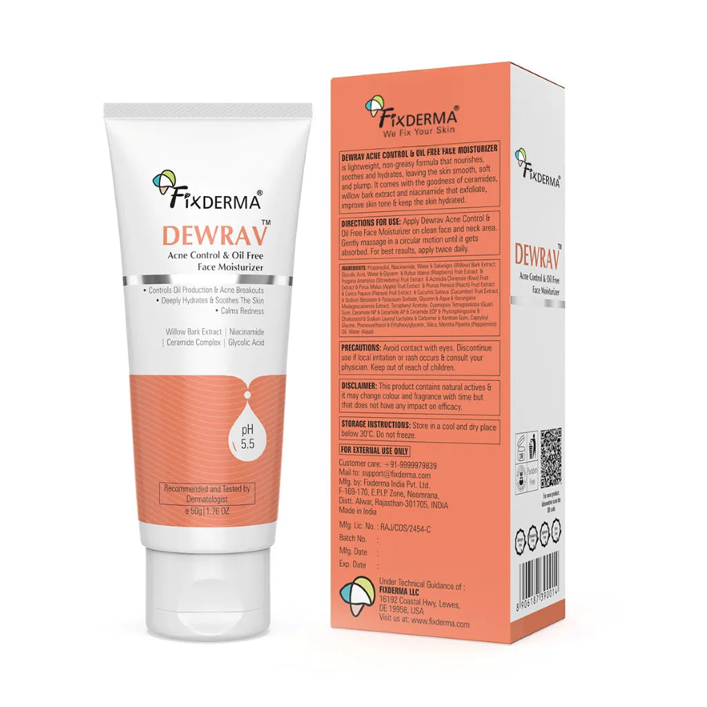 Fixderma Dewrav Acne Control & Oil Free Face Moisturizer