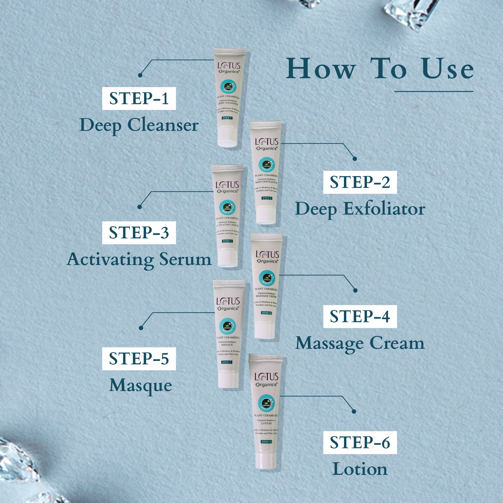 Lotus Organics+ Diamond Radiance Facial Kit
