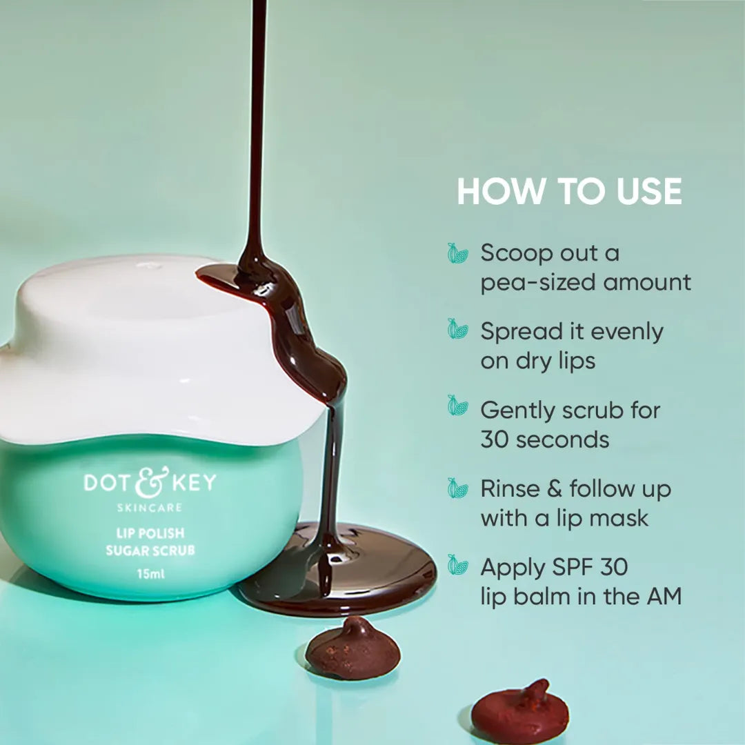 Dot & Key Lip Polish Exfoliating Sugar Scrub (15ml)