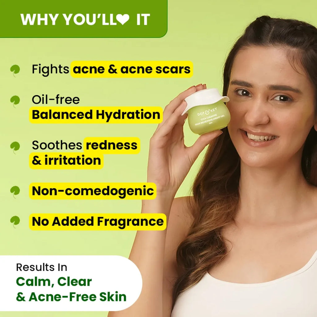 Dot & Key CICA Calming Skin Renewing Night Gel (60ml)