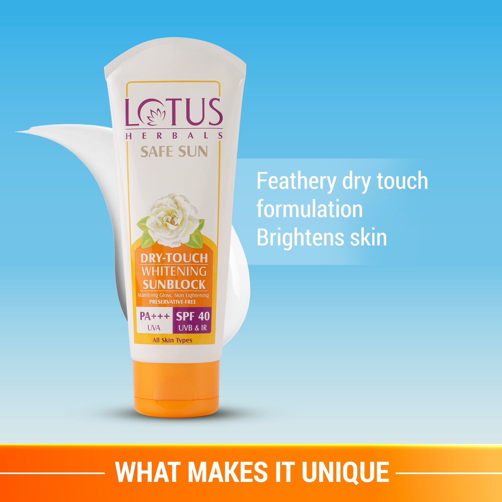 Lotus Safe Sun Dry-Touch Whitening Sunscreen SPF 40 PA+++